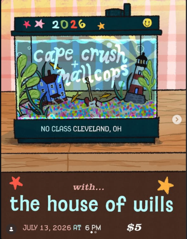 Flyer for The House of Wills, Cape Crush, Mall Cops