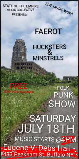 Flyer for Faerot, Hucksters & Minstrels