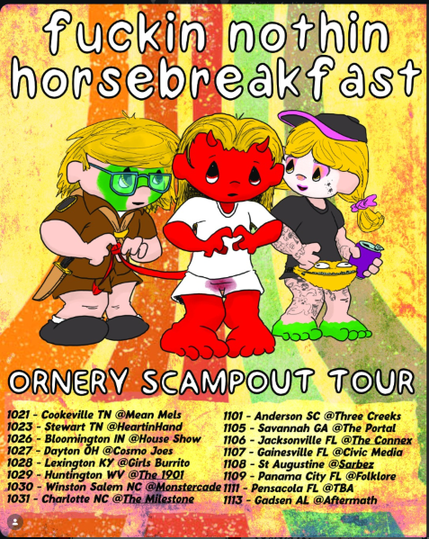 Flyer for Horse Breakfast, Fuckin Nothin