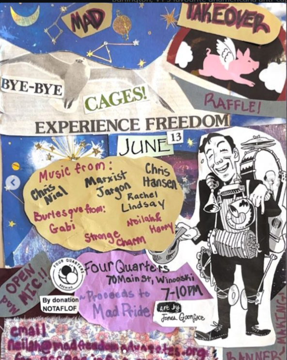 Flyer for Marxist Jargon, Chris Nial, Chris Hansen, Rachel Linsay, Naileh & Harry, Strange Charm