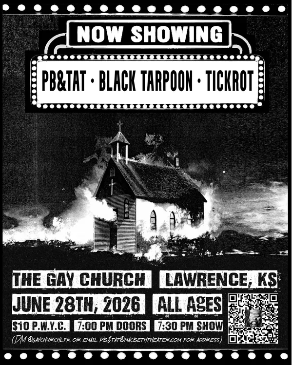 Flyer for PB&TAT, Tickrot, Black Tarpoon