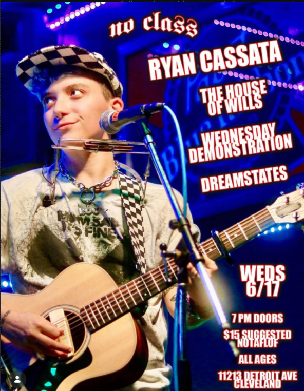 Flyer for The House of Wills, Ryan Cassata, Wednesday Demonstration, Dreamstates