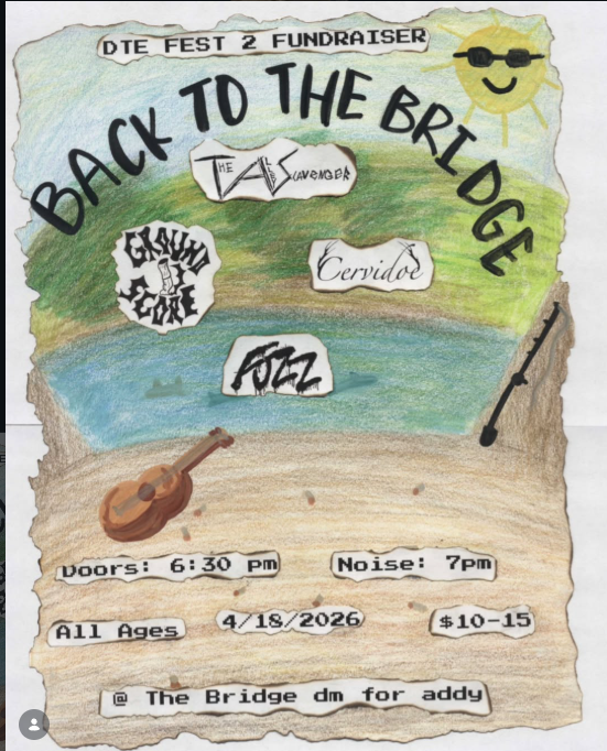 Flyer for Fuzz, Ground Score, The Alley Scavenger, Cervidoe