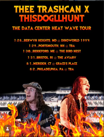 Flyer for Thee Trashcan, thisdogllhunt